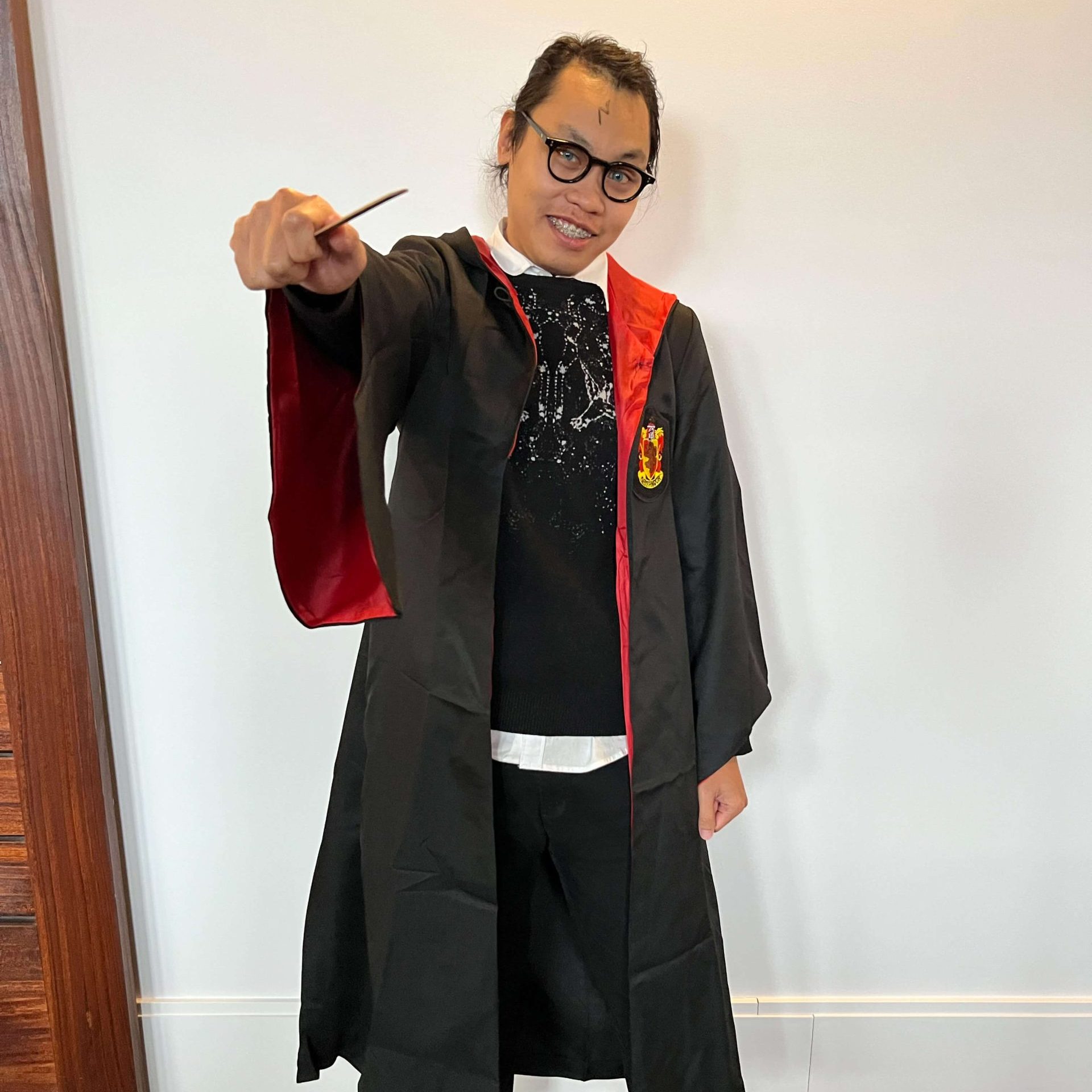 TMD employee dressed up for halloween event